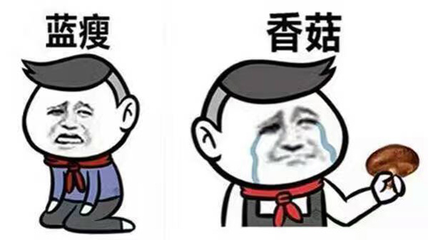 藍(lán)瘦、香菇